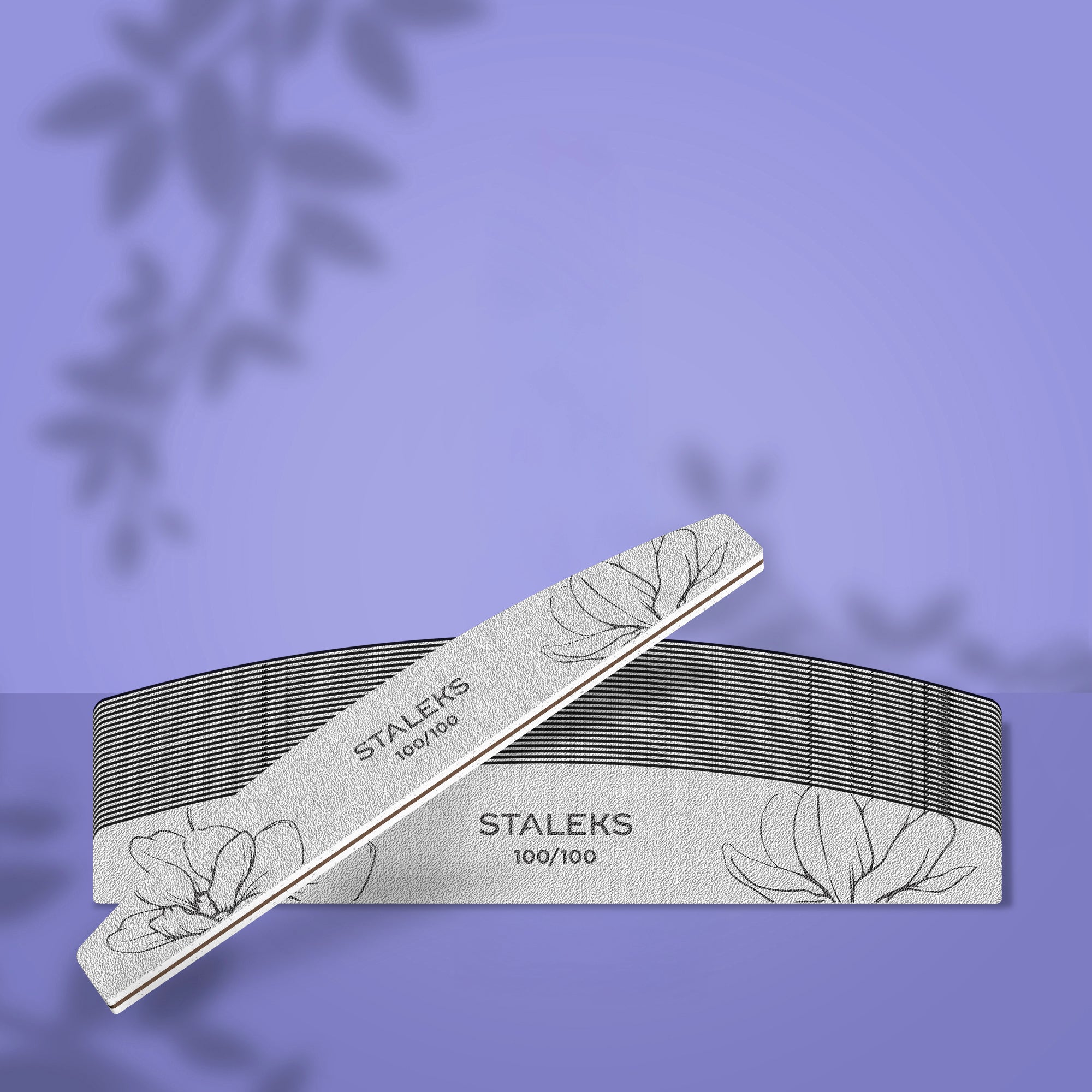 STALEKS EXPERT 40 Crescent mineral nail file, 100/100 grit (25 pc)